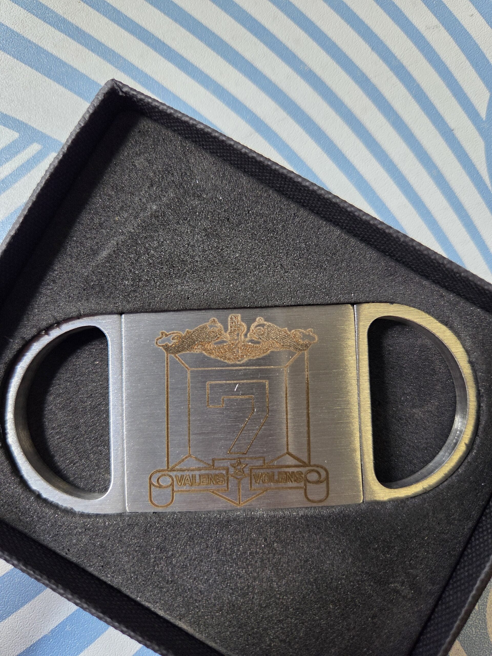 Engraved Metal Cigar Cutter