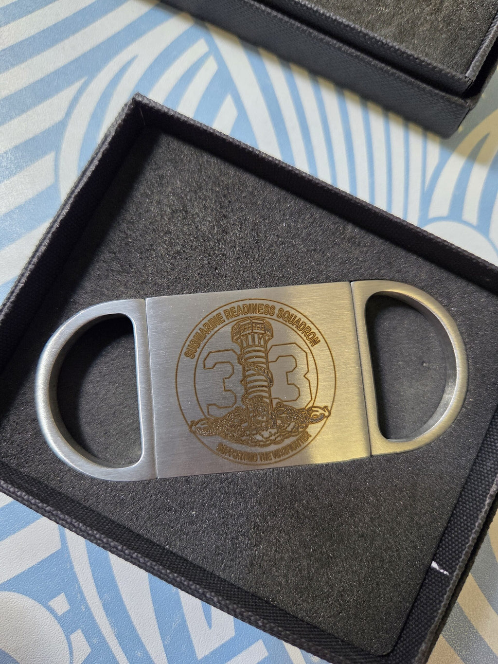 Engraved Metal Cigar Cutter