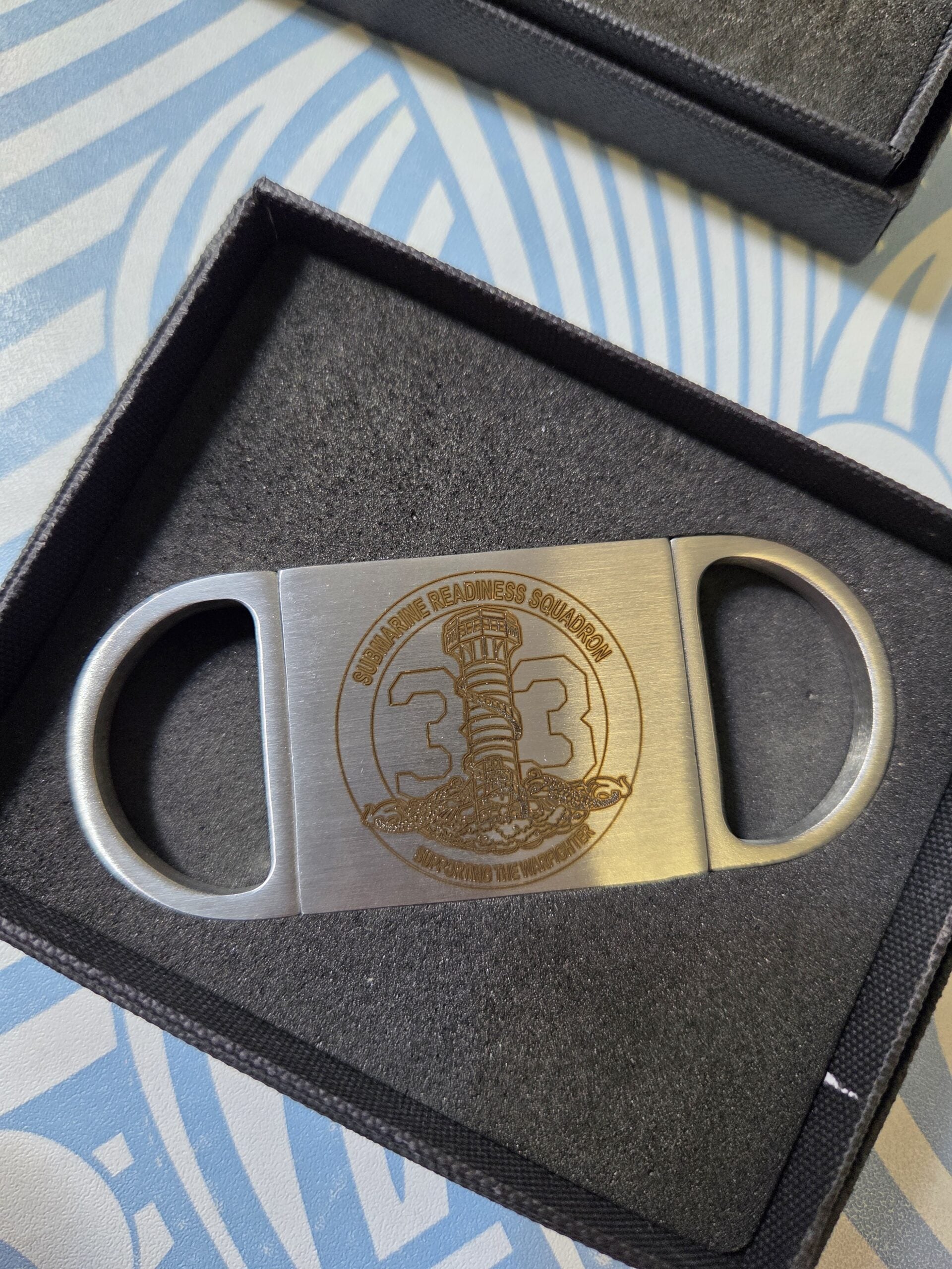 Engraved Metal Cigar Cutter