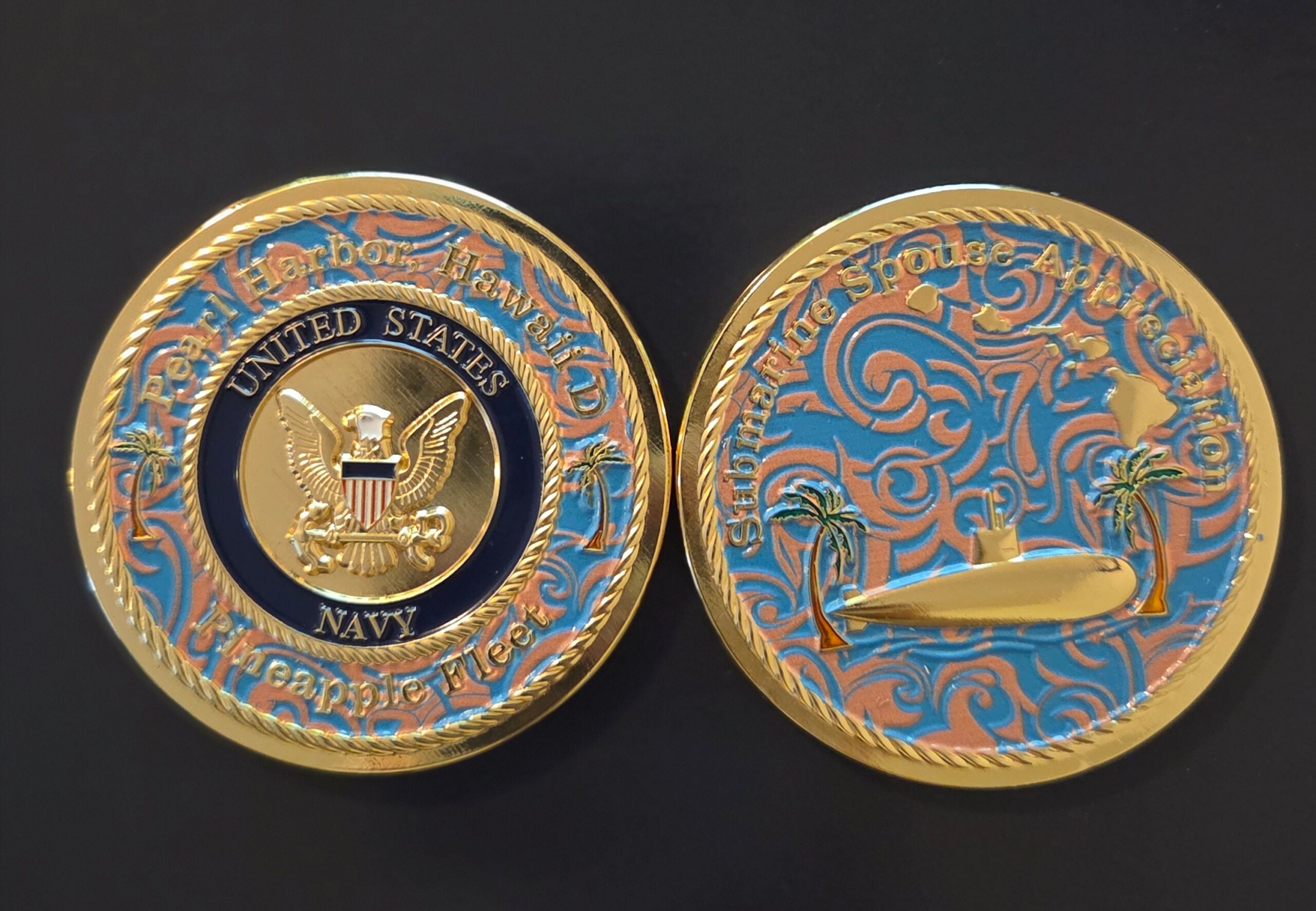 Submarine Spouse Appreciation Challenge Coin
