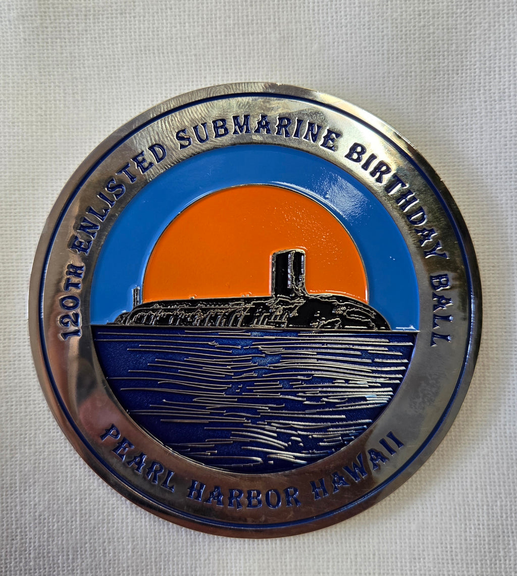 Pearl Harbor 120th Sub Ball Challenge Coin