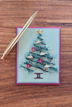 Submarine Christmas Tree Greeting Card