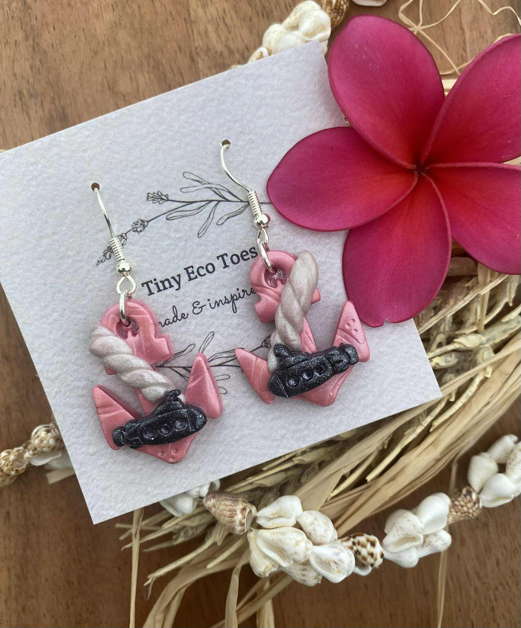 Tiny Eco Toes - Dangle Earrings