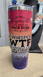 40oz Tumbler with handle and straw