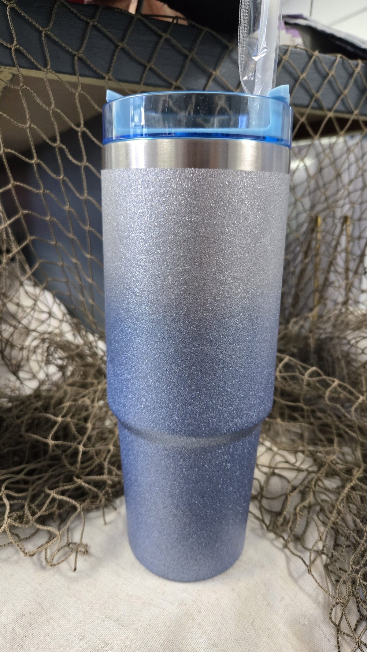 Glitter Tumbler with Straw