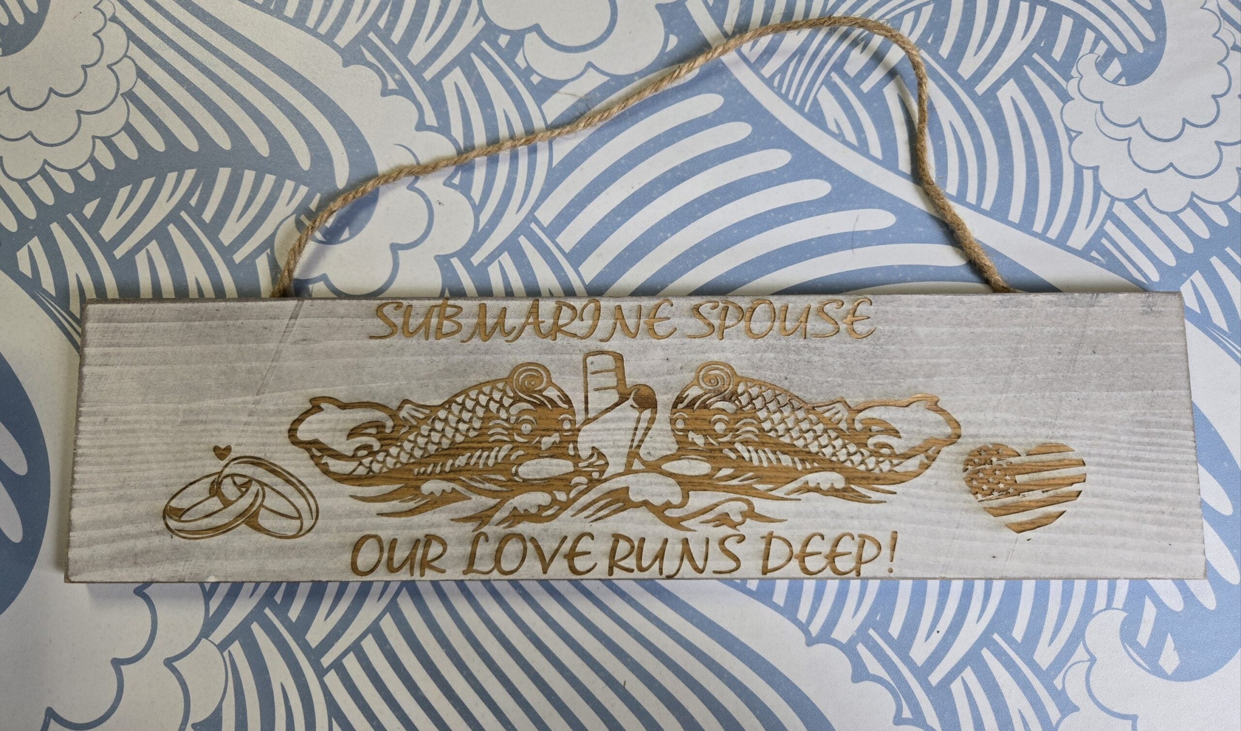 Submarine Spouse Wooden Sign