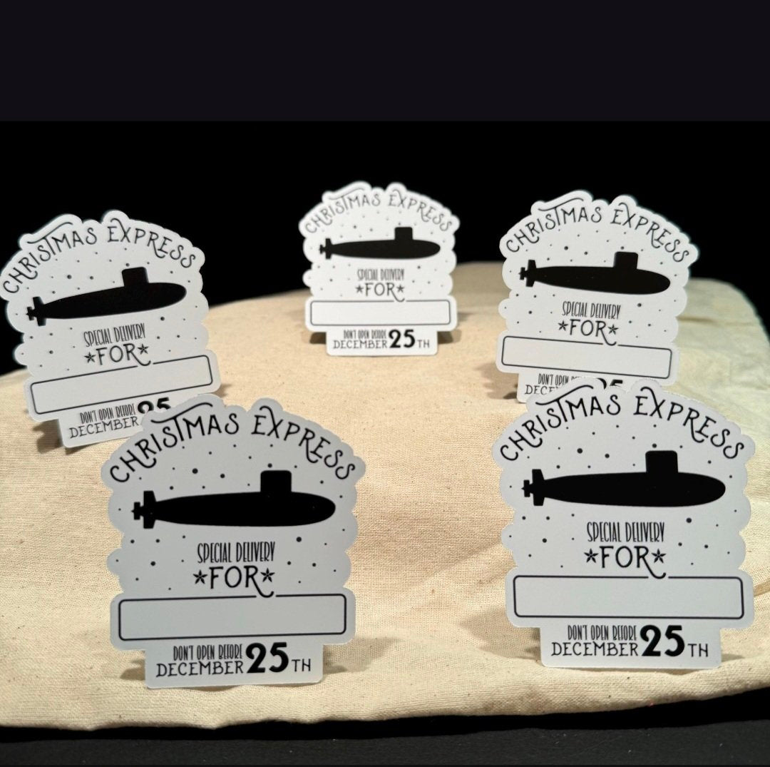 The Sisterly Shop - Submarine Sticker Gift Tags