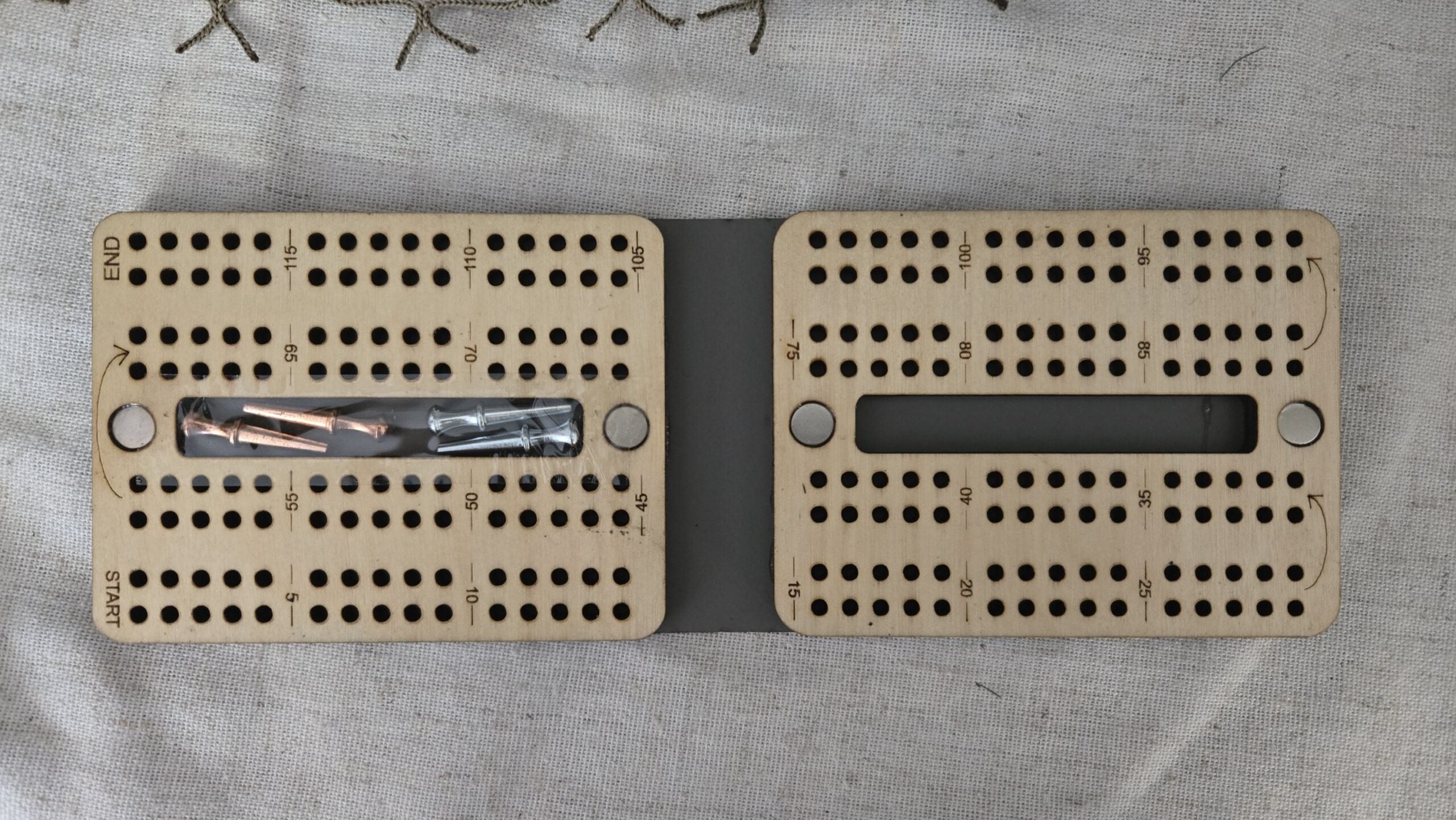 Mini Travel Cribbage Board