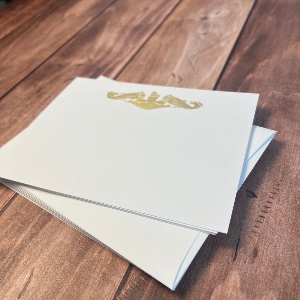 Foil Dolphin Notecard Set