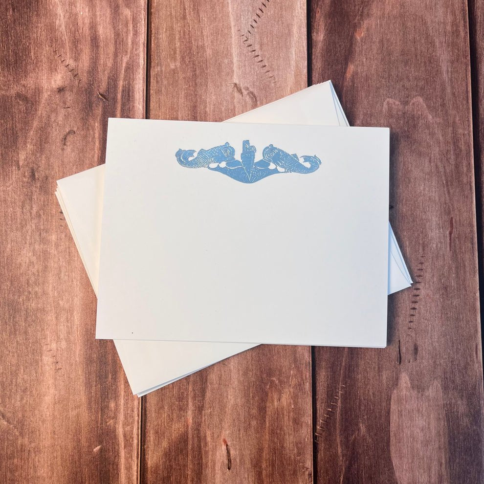 Foil Dolphin Notecard Set