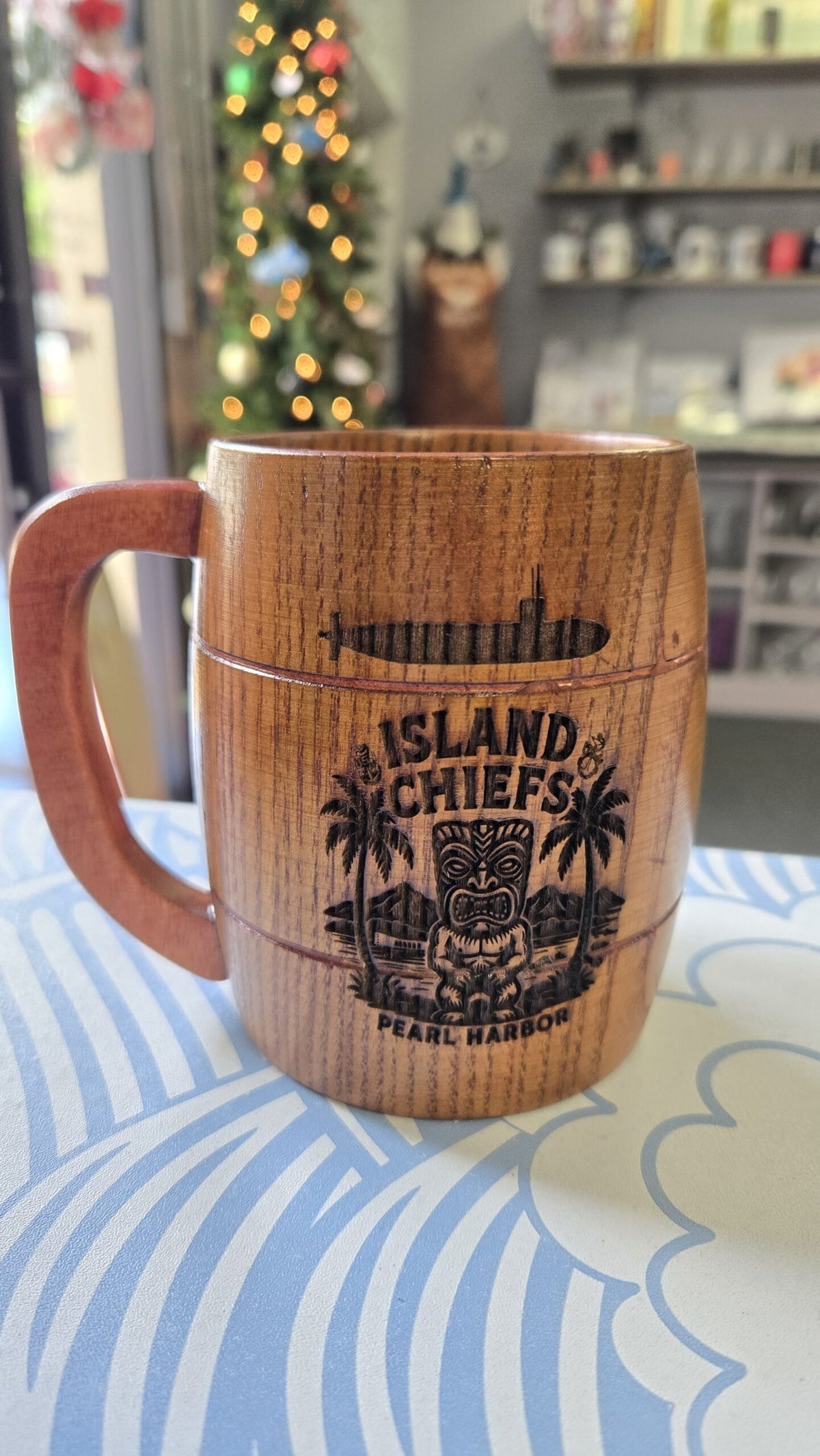 Wooden Engraved Mugs