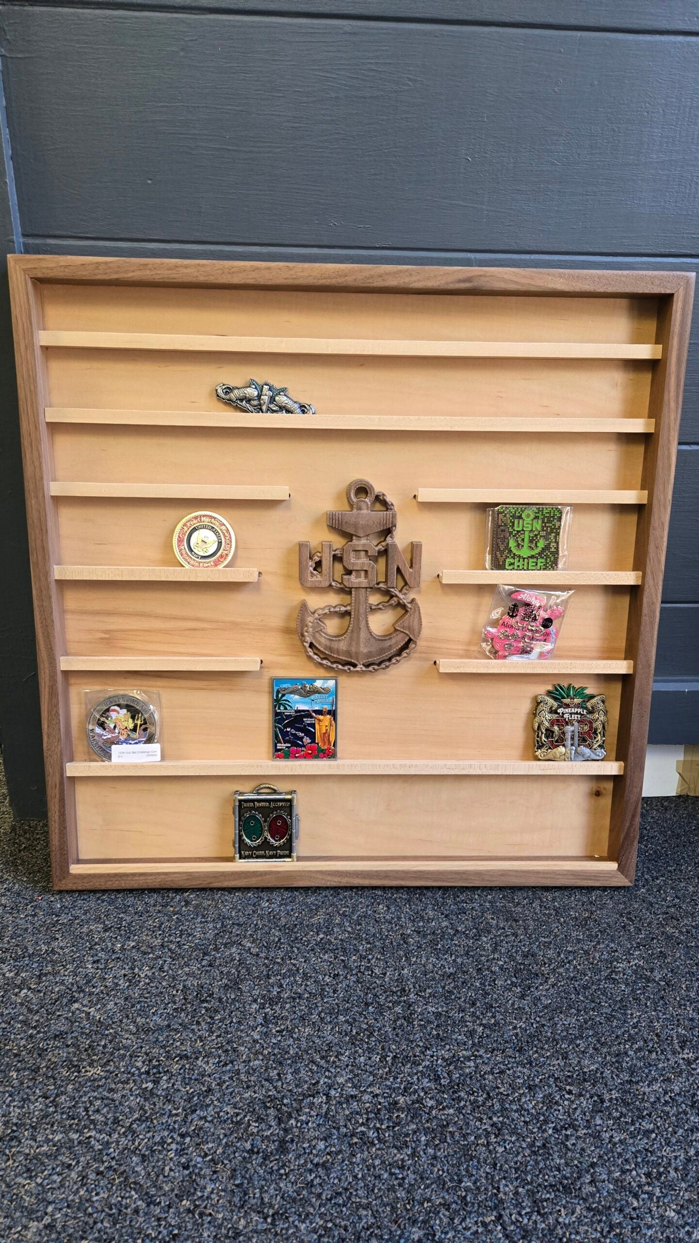 Custom Wooden Coin Rack