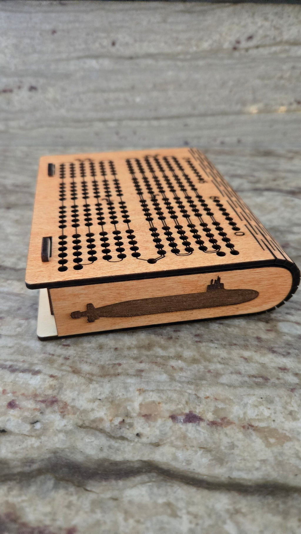 Wooden Folding Travel Cribbage Board