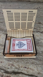 Wooden Folding Travel Cribbage Board