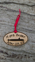 Sub Nautical Maps Oval Ornaments