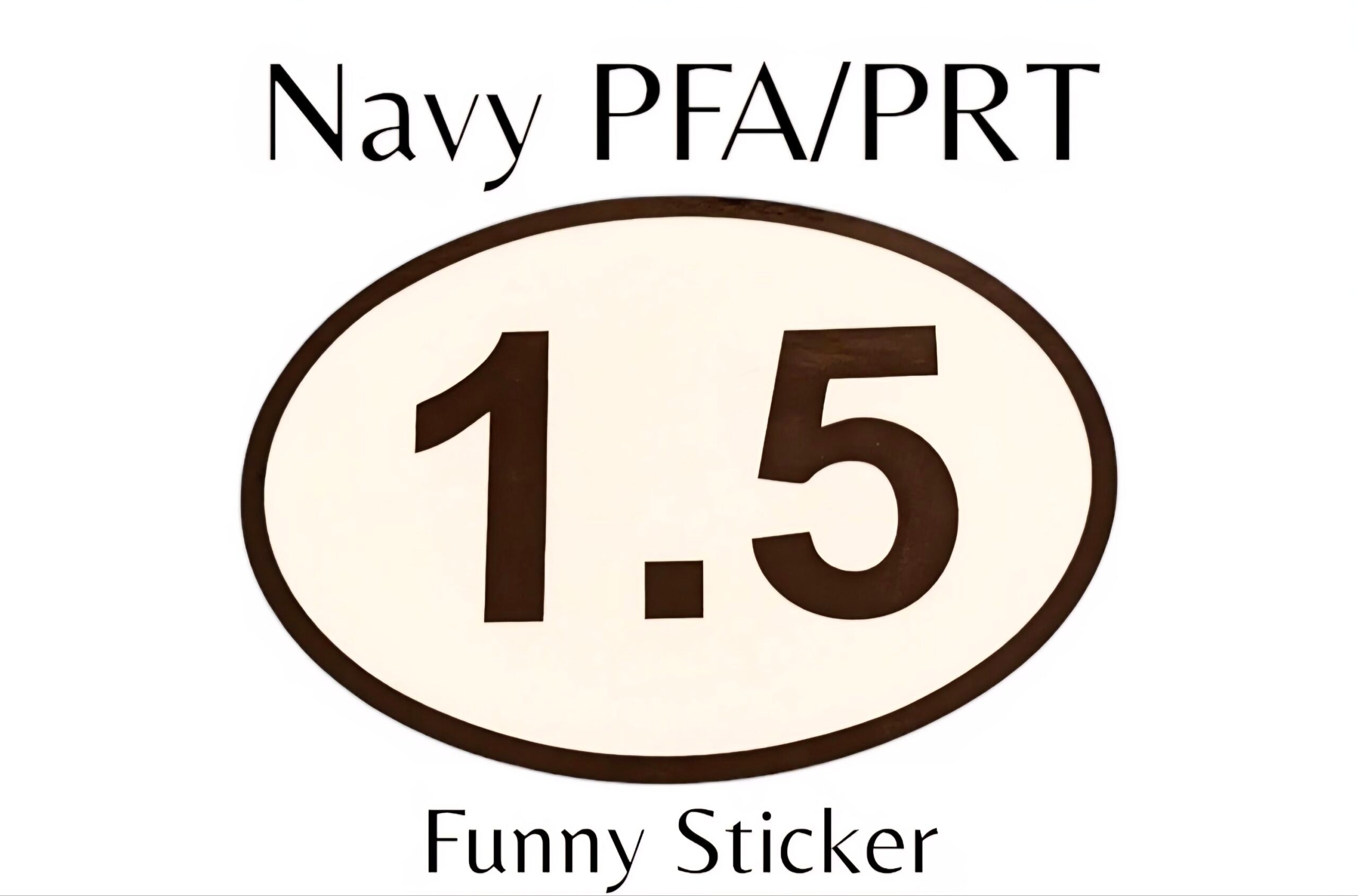 1.5 Mile PRT Sticker