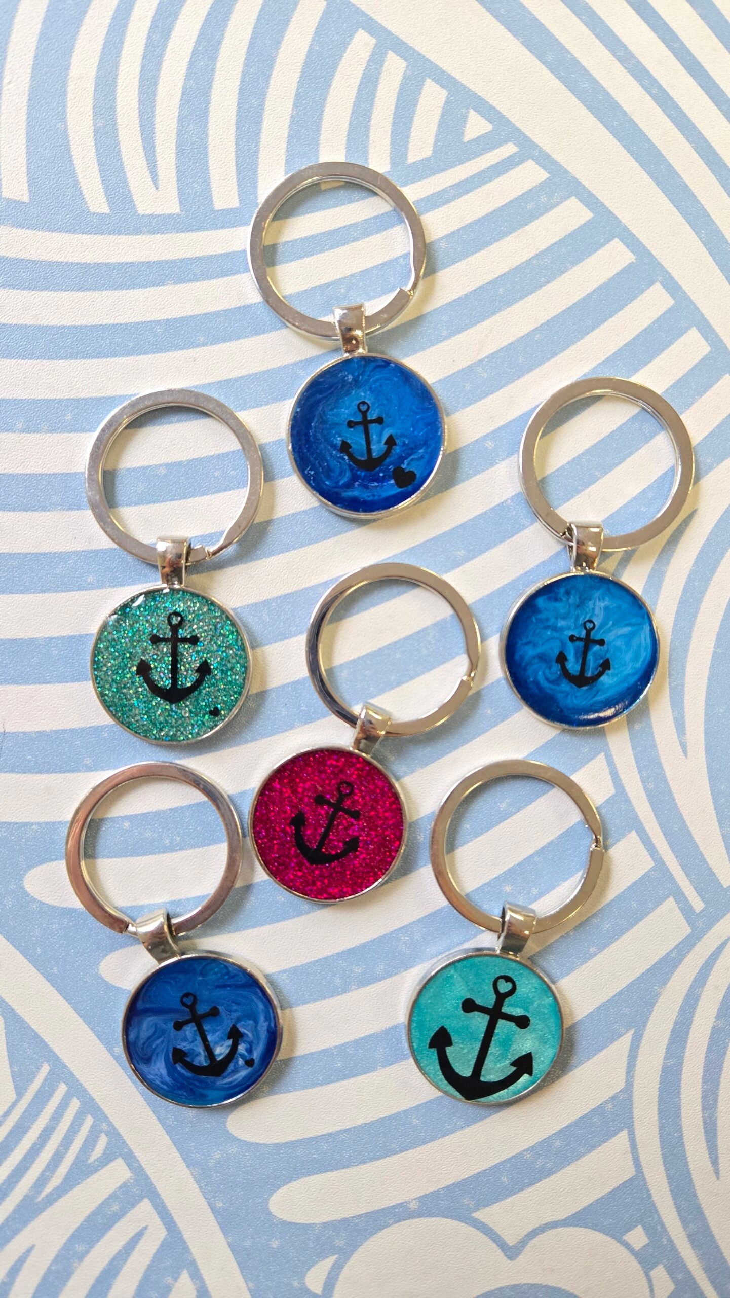 Resin Coin Keychain