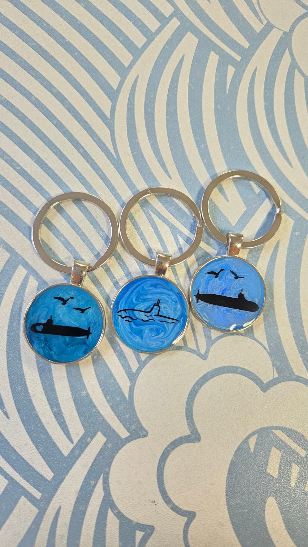 Resin Coin Keychain
