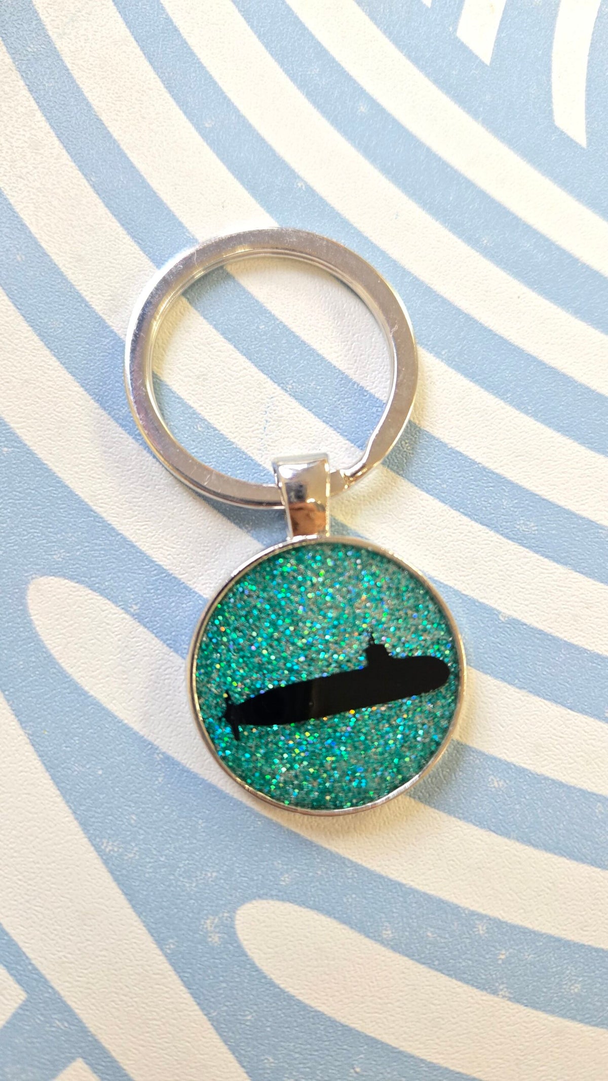 Resin Coin Keychain