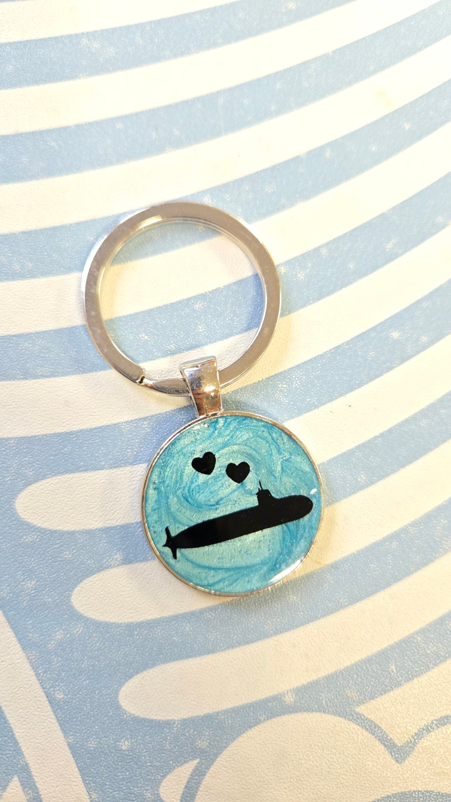 Resin Coin Keychain