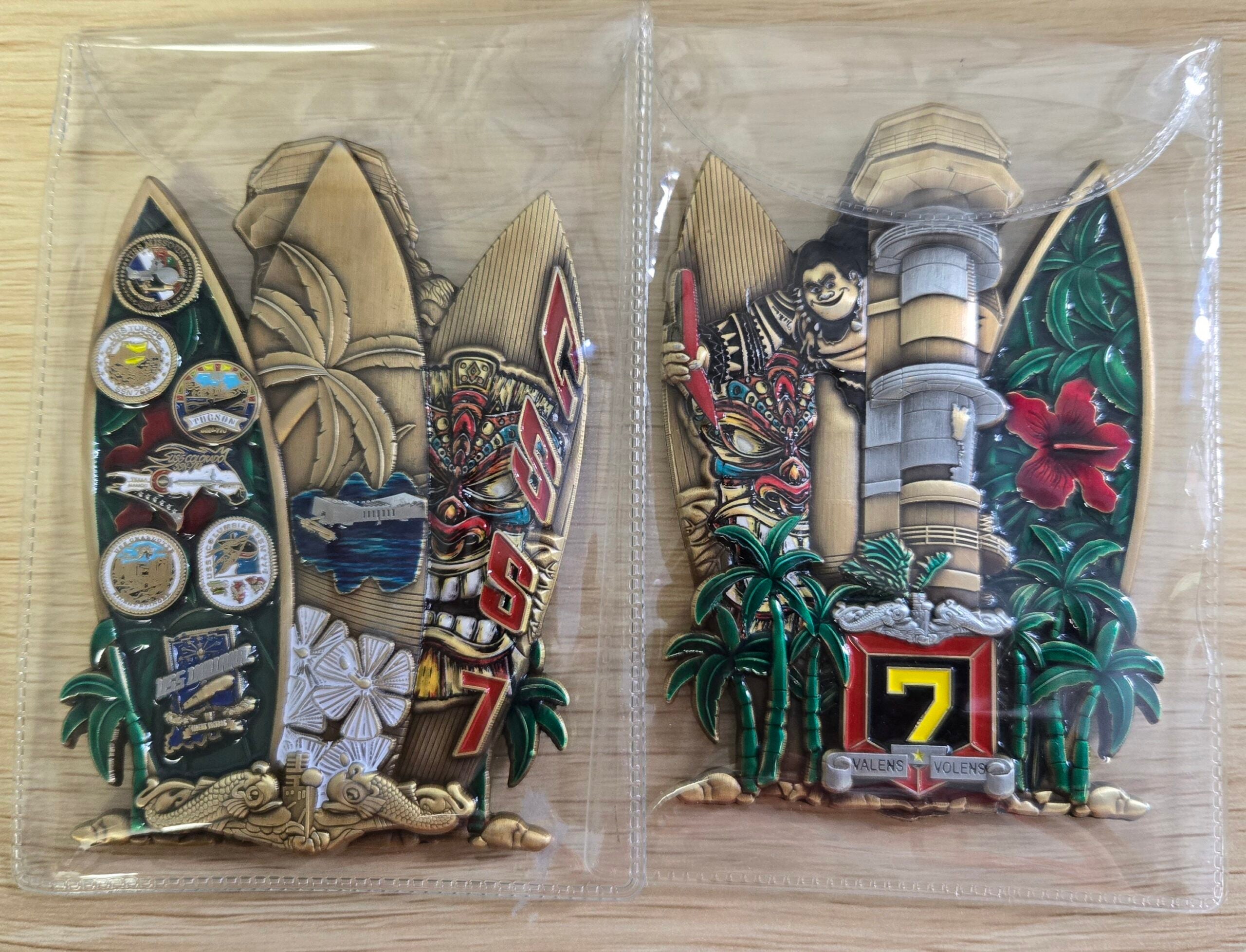 Squadron 7 Surfboard Challenge Coin