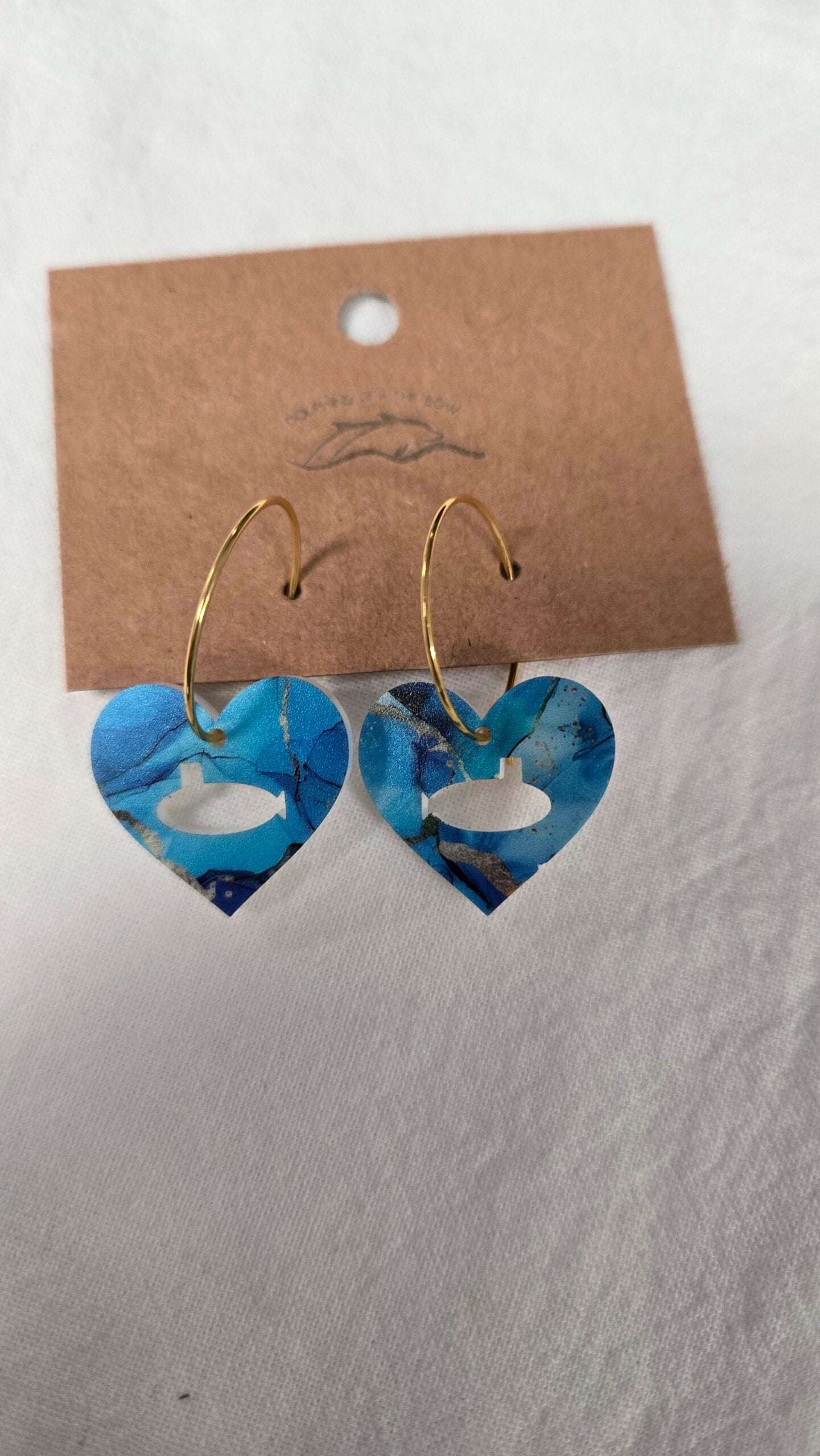 Dolphins Off the Bow Submarine Dangle Earrings