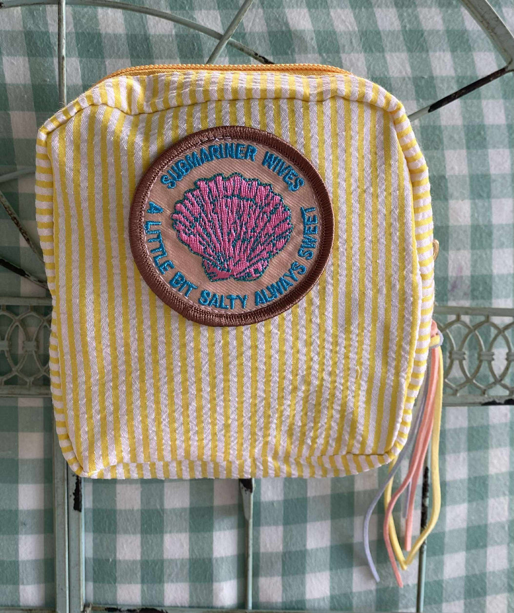Tiny Eco Toes Handmade Shop - Submarine Wives Zipper Pouch