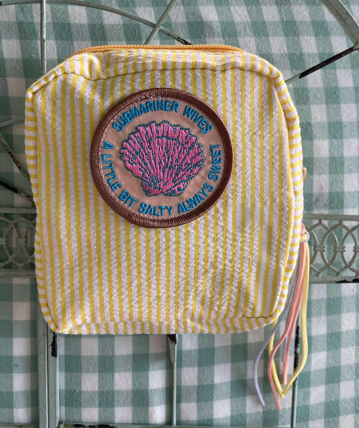 Tiny Eco Toes Handmade Shop - Submarine Wives Zipper Pouch