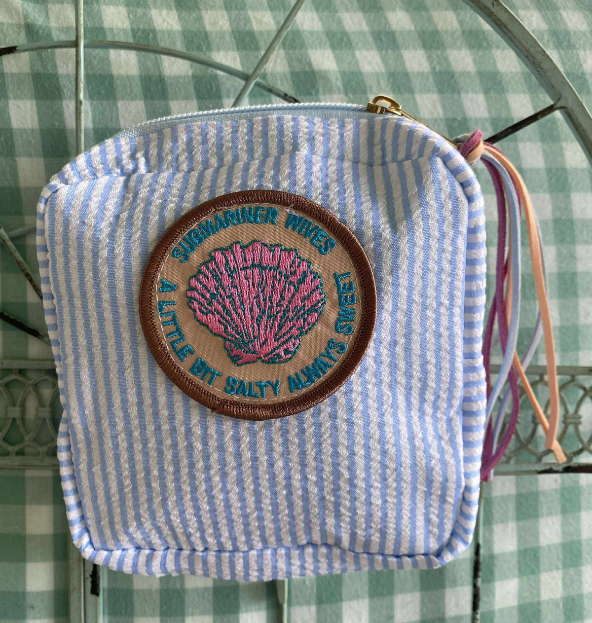 Tiny Eco Toes Handmade Shop - Submarine Wives Zipper Pouch