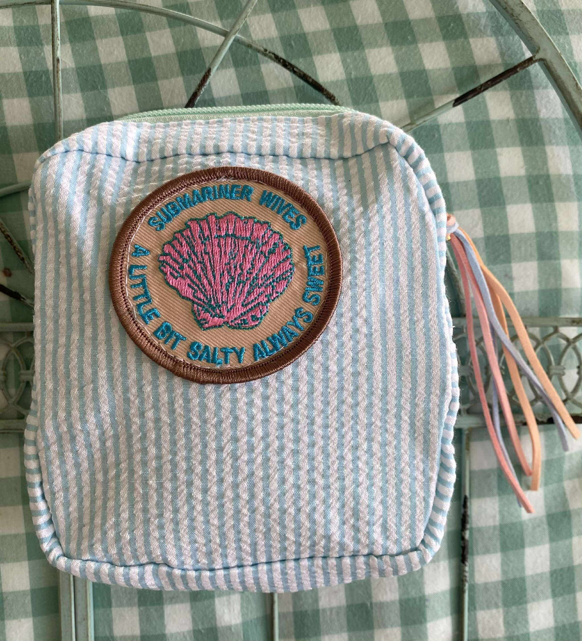 Tiny Eco Toes Handmade Shop - Submarine Wives Zipper Pouch