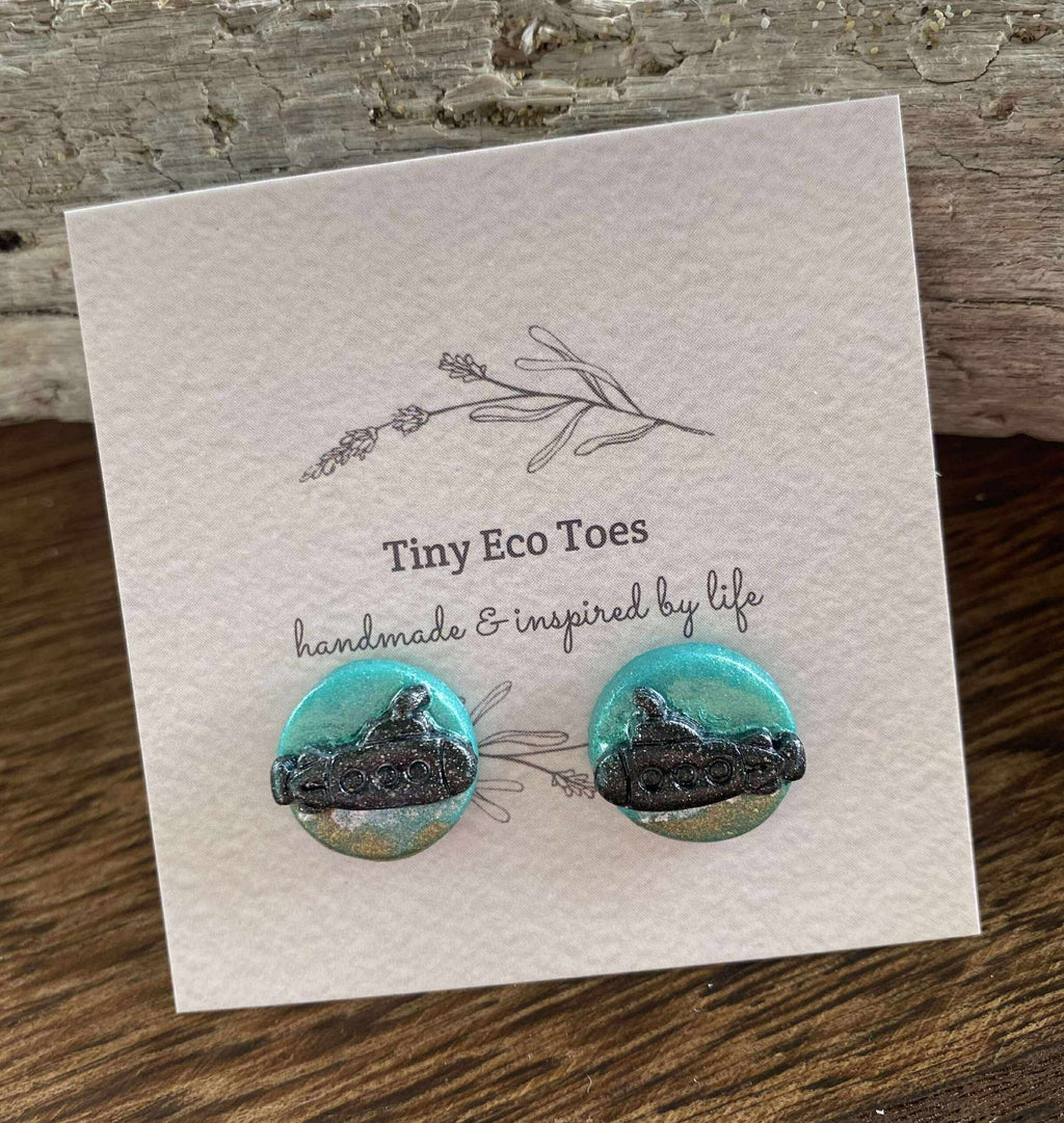 Tiny Eco Toes Handmade Shop - Stud Earrings