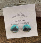 Tiny Eco Toes Handmade Shop - Stud Earrings