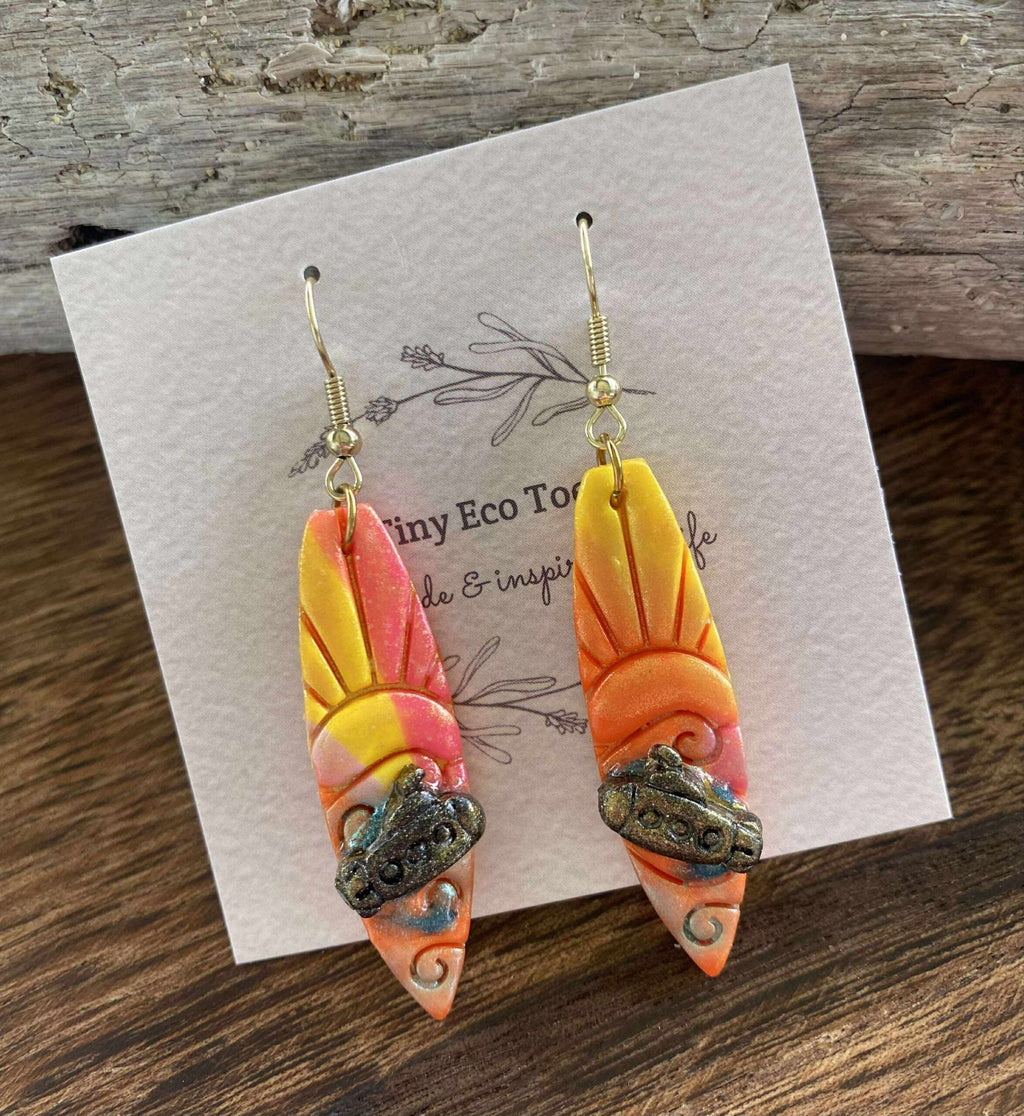 Tiny Eco Toes - Dangle Earrings