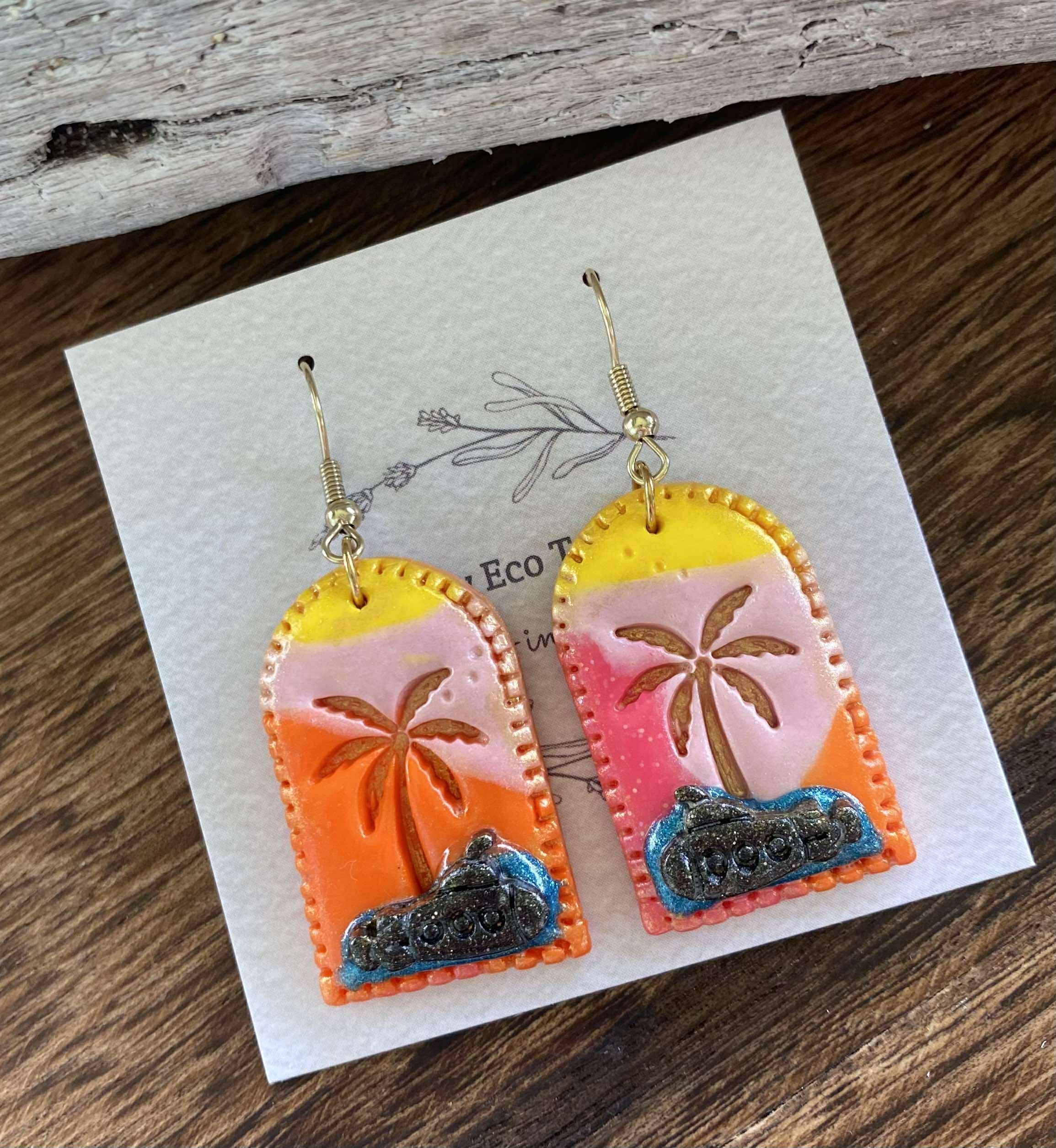 Tiny Eco Toes - Dangle Earrings