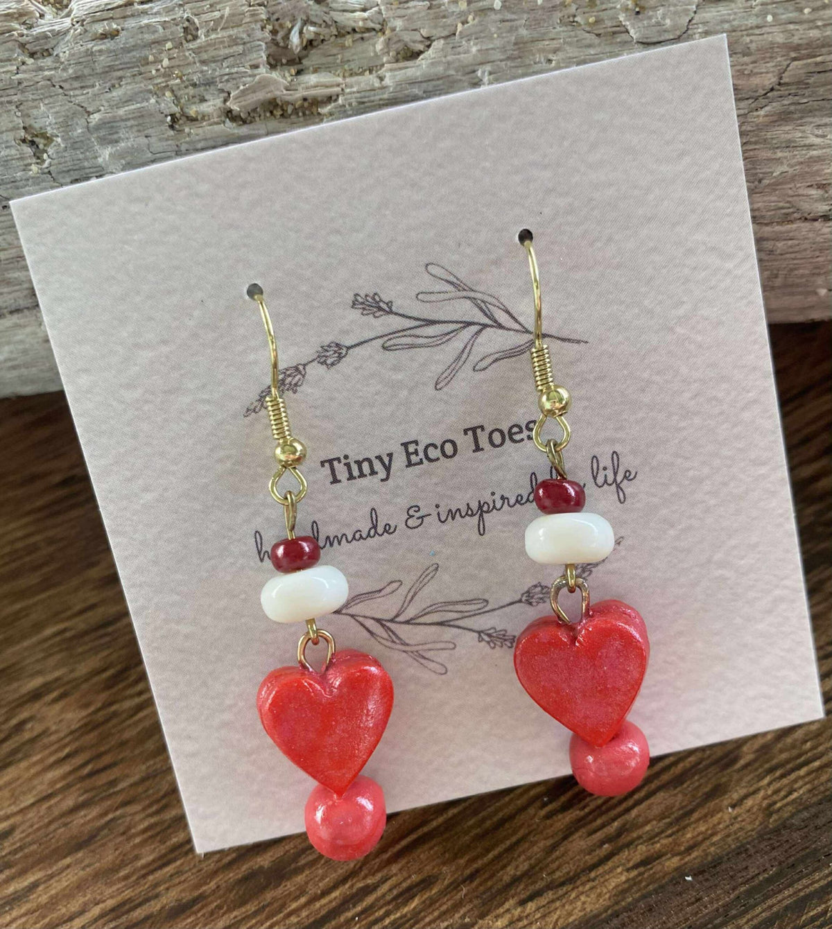 Tiny Eco Toes - Dangle Earrings