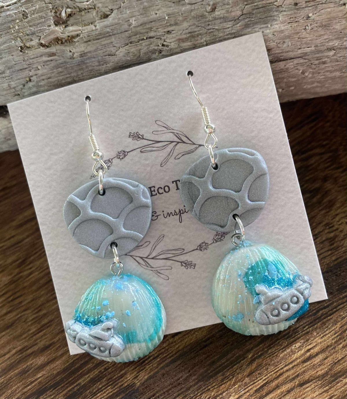 Tiny Eco Toes - Dangle Earrings