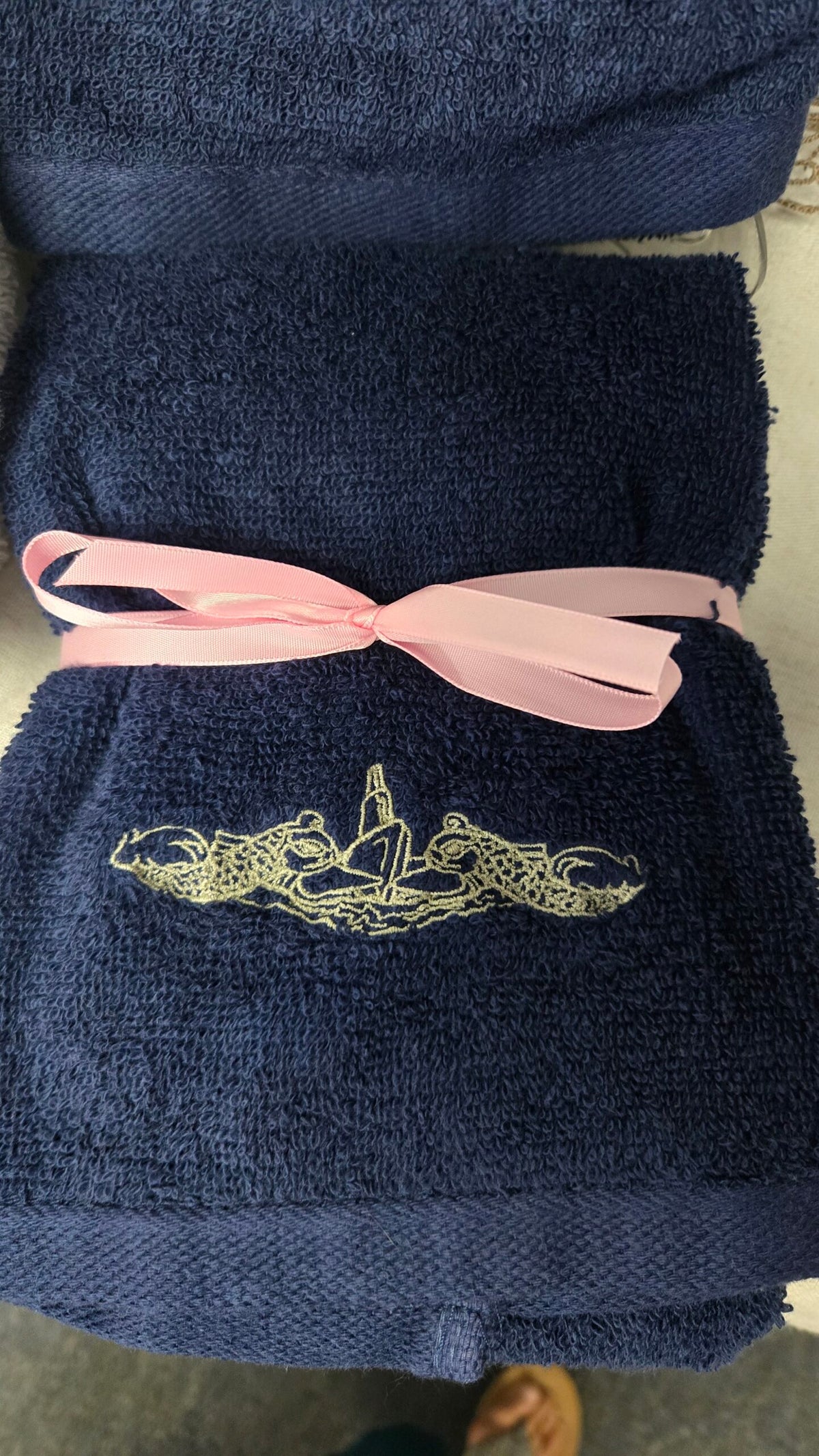 Salty Stitch Embroidered Hand Towel Set