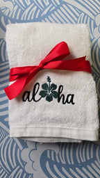 Salty Stitch Embroidered Hand Towel Set