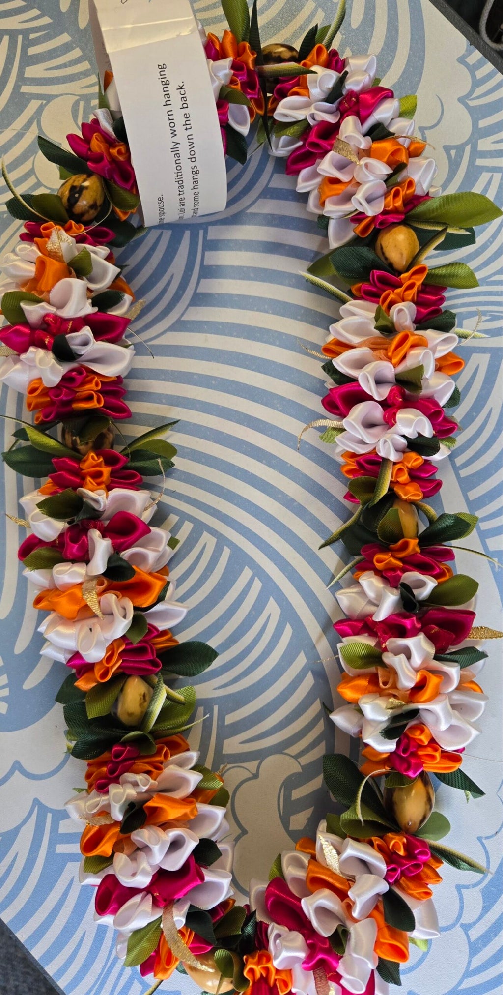 Large Handmade Ribbon Lei