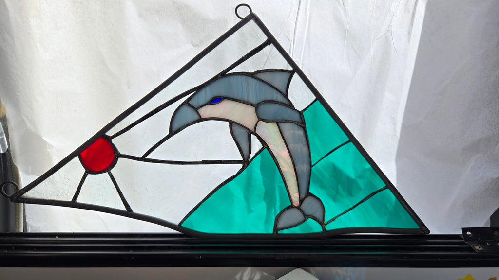 Ocean Life Stained Glass Window