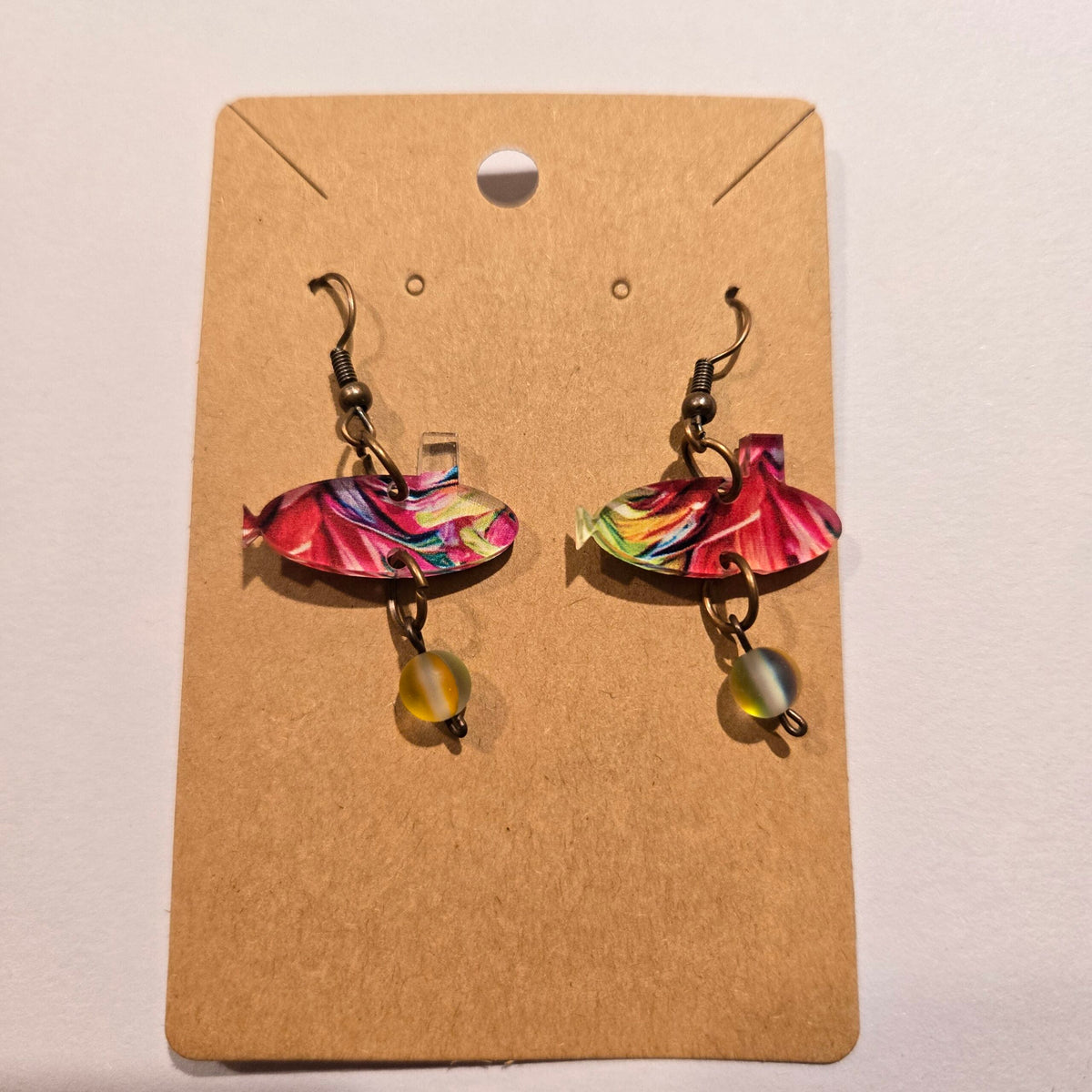 Dolphins Off the Bow Submarine Dangle Earrings