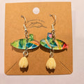 Dolphins Off the Bow Submarine Dangle Earrings