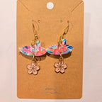 Dolphins Off the Bow Submarine Dangle Earrings