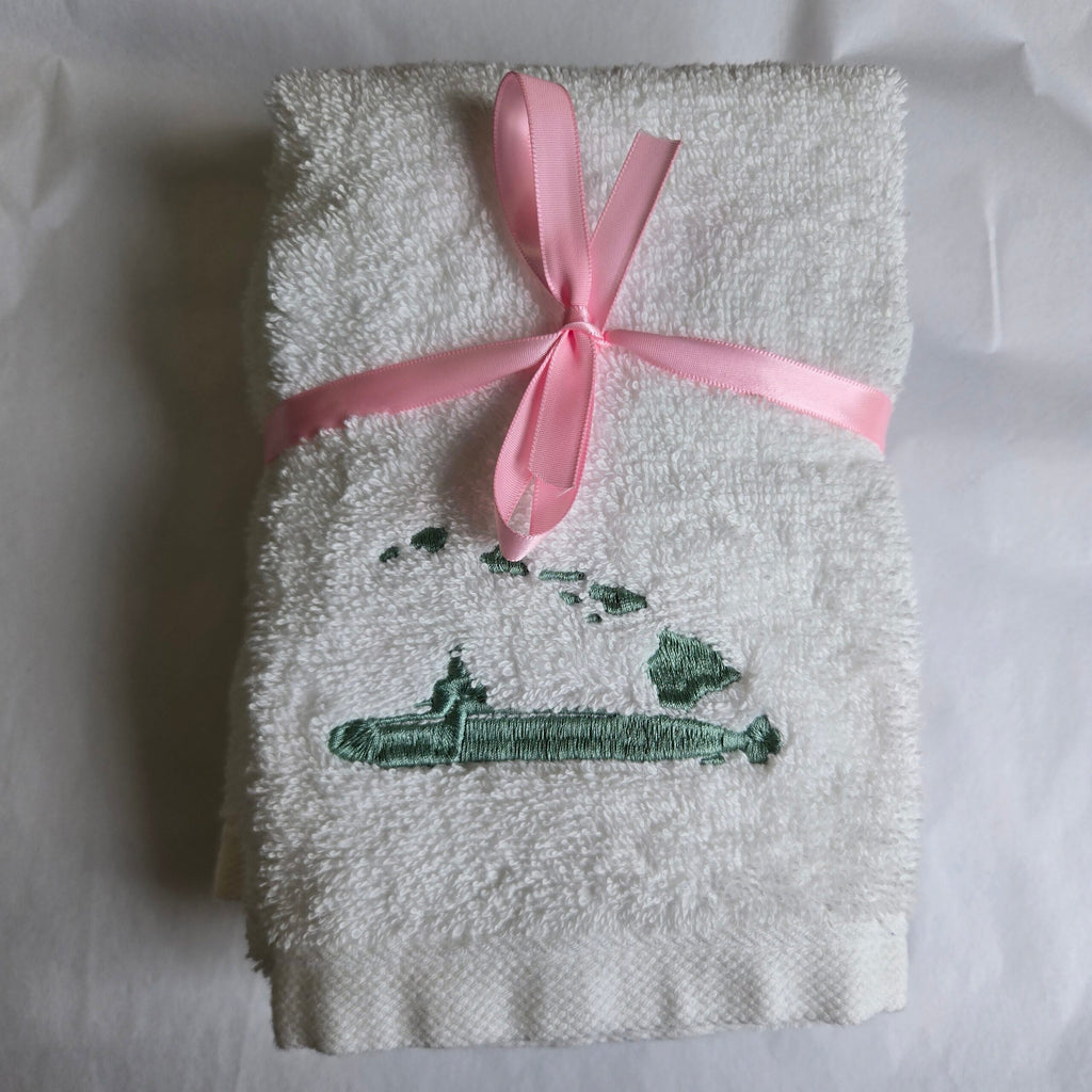 Salty Stitch Embroidered Hand Towel Set