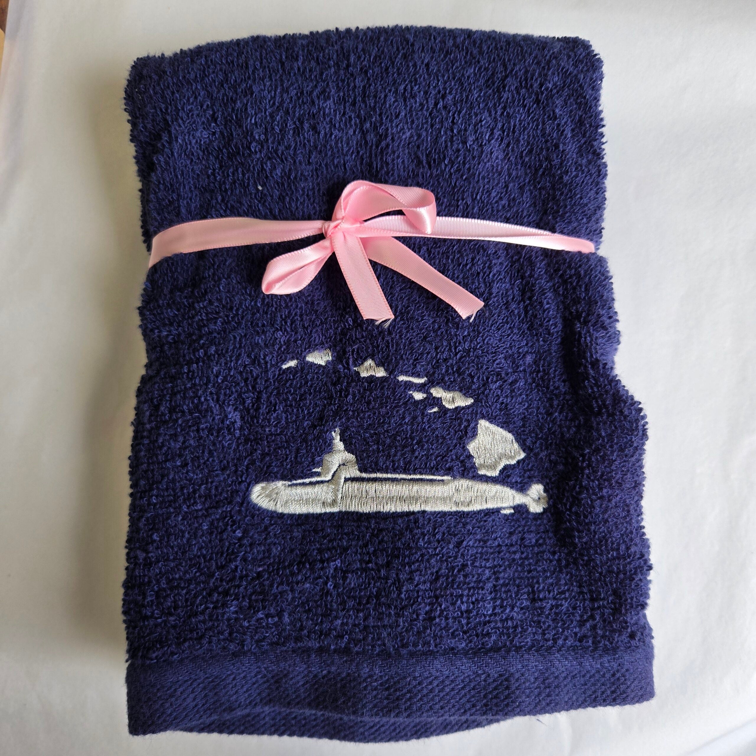 Salty Stitch Embroidered Hand Towel Set