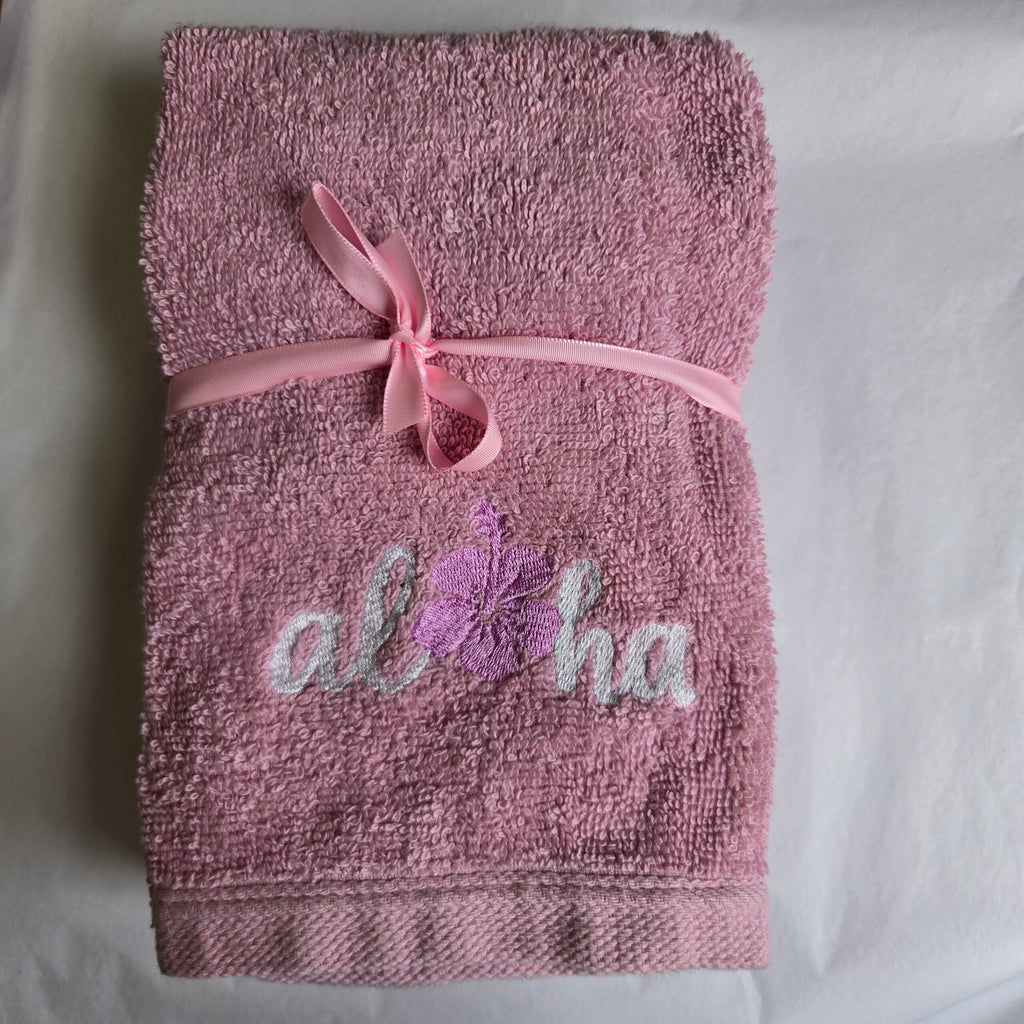 Salty Stitch Embroidered Hand Towel Set