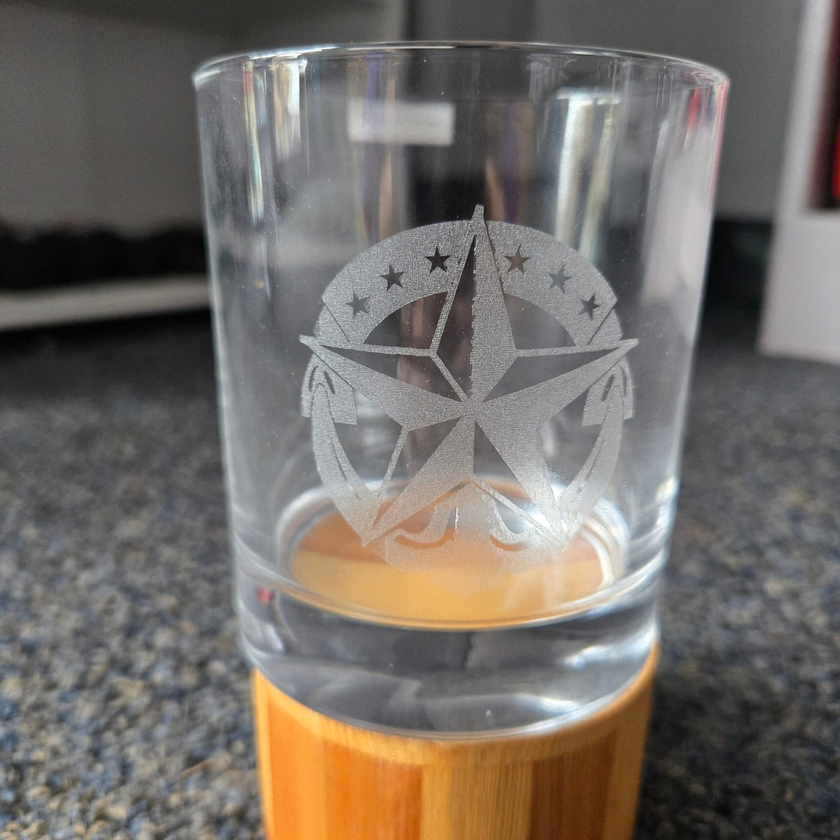Whiskey Glass with Engraving