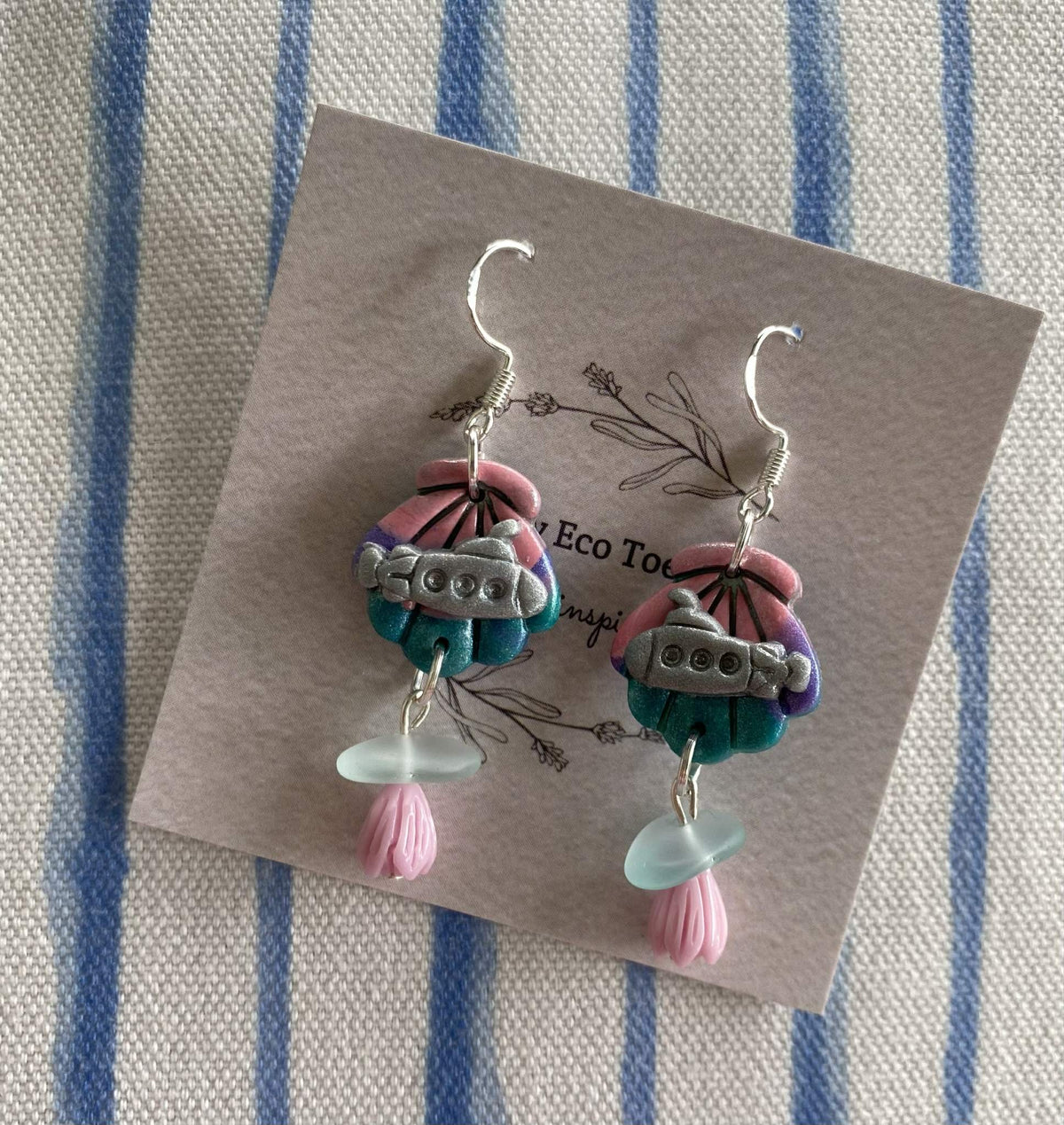 Tiny Eco Toes - Dangle Earrings