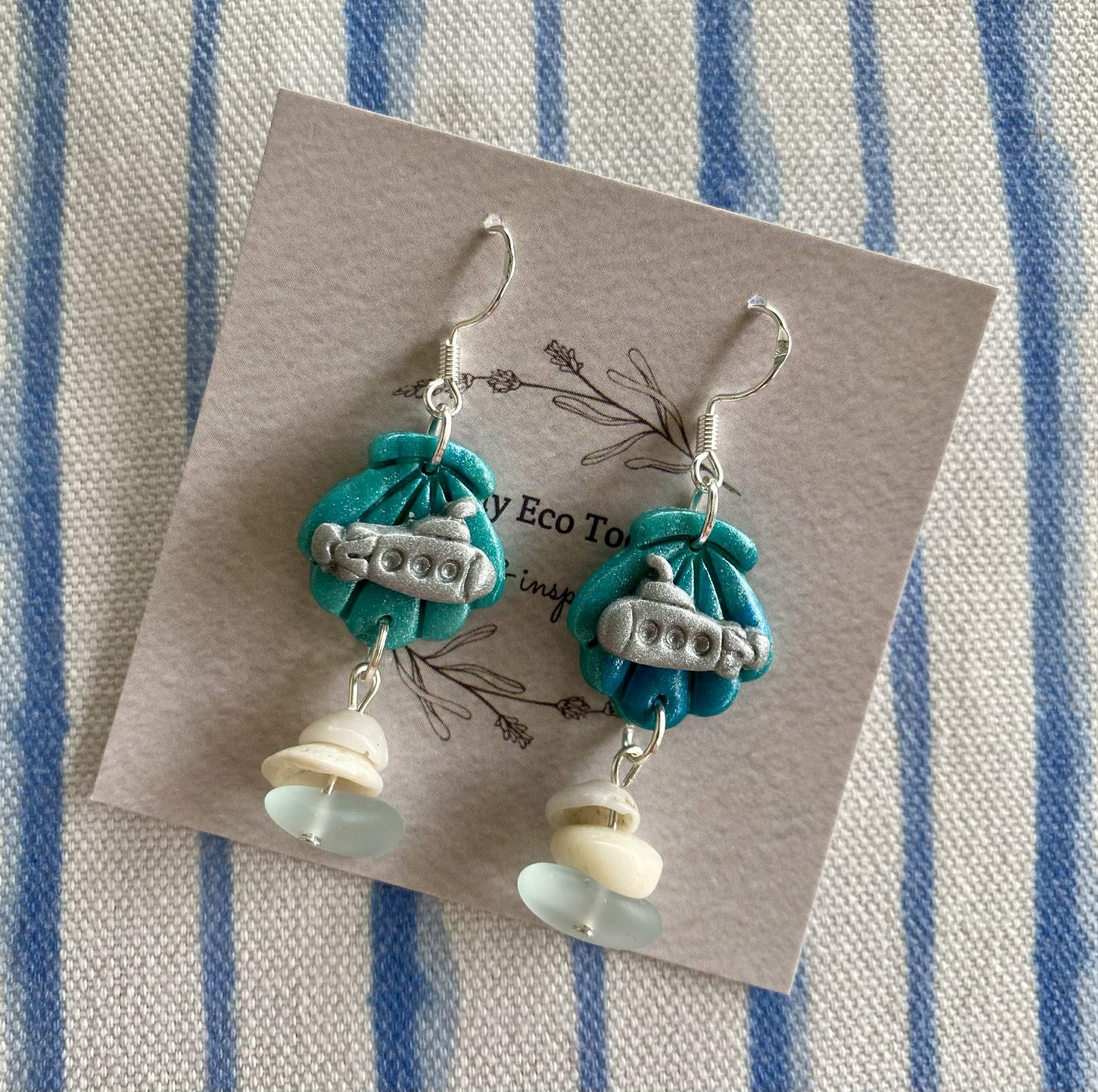 Tiny Eco Toes - Dangle Earrings