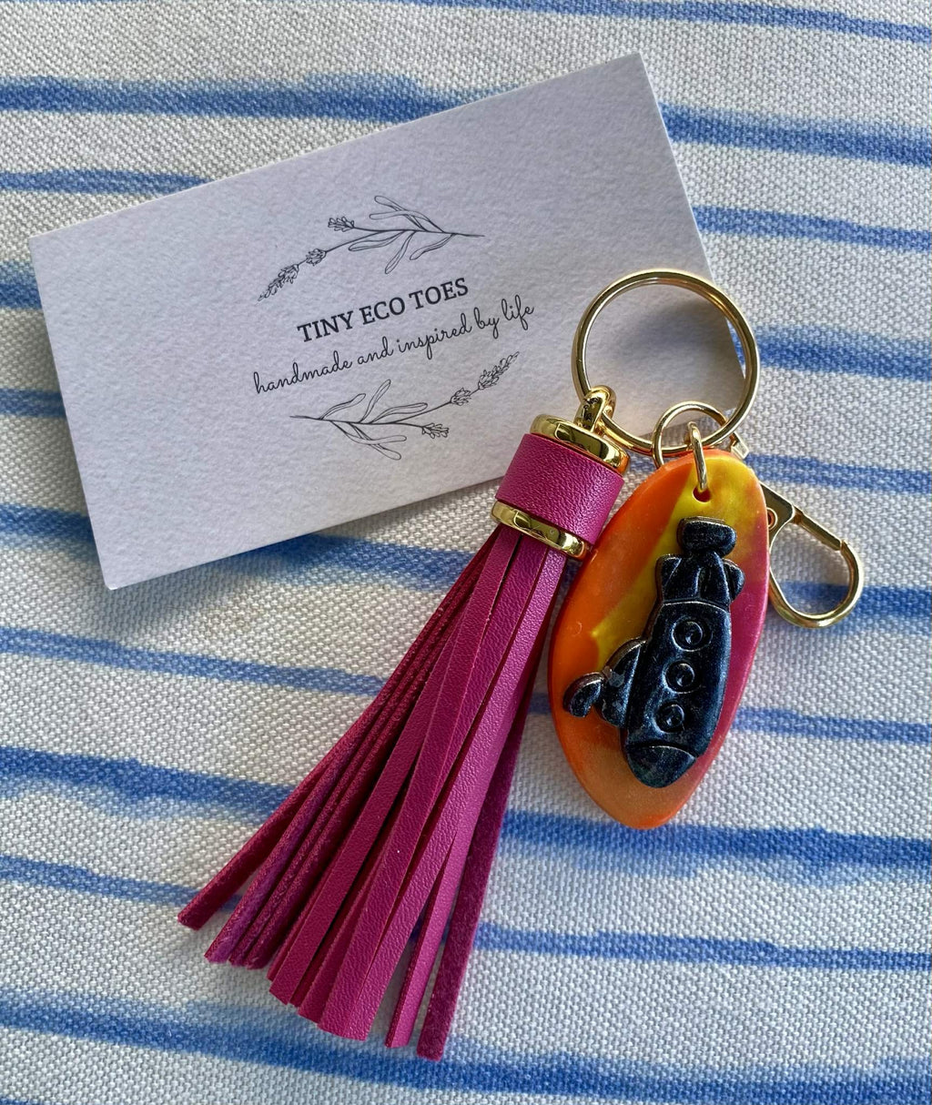 Tiny Eco Toes Handmade Shop - Keychain